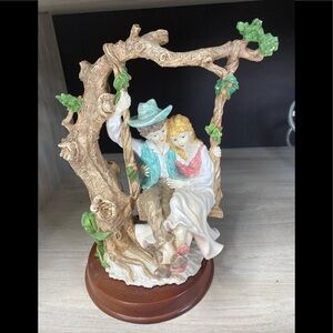 Capodimonte ITALY Lovers on a Swing1960 Figure